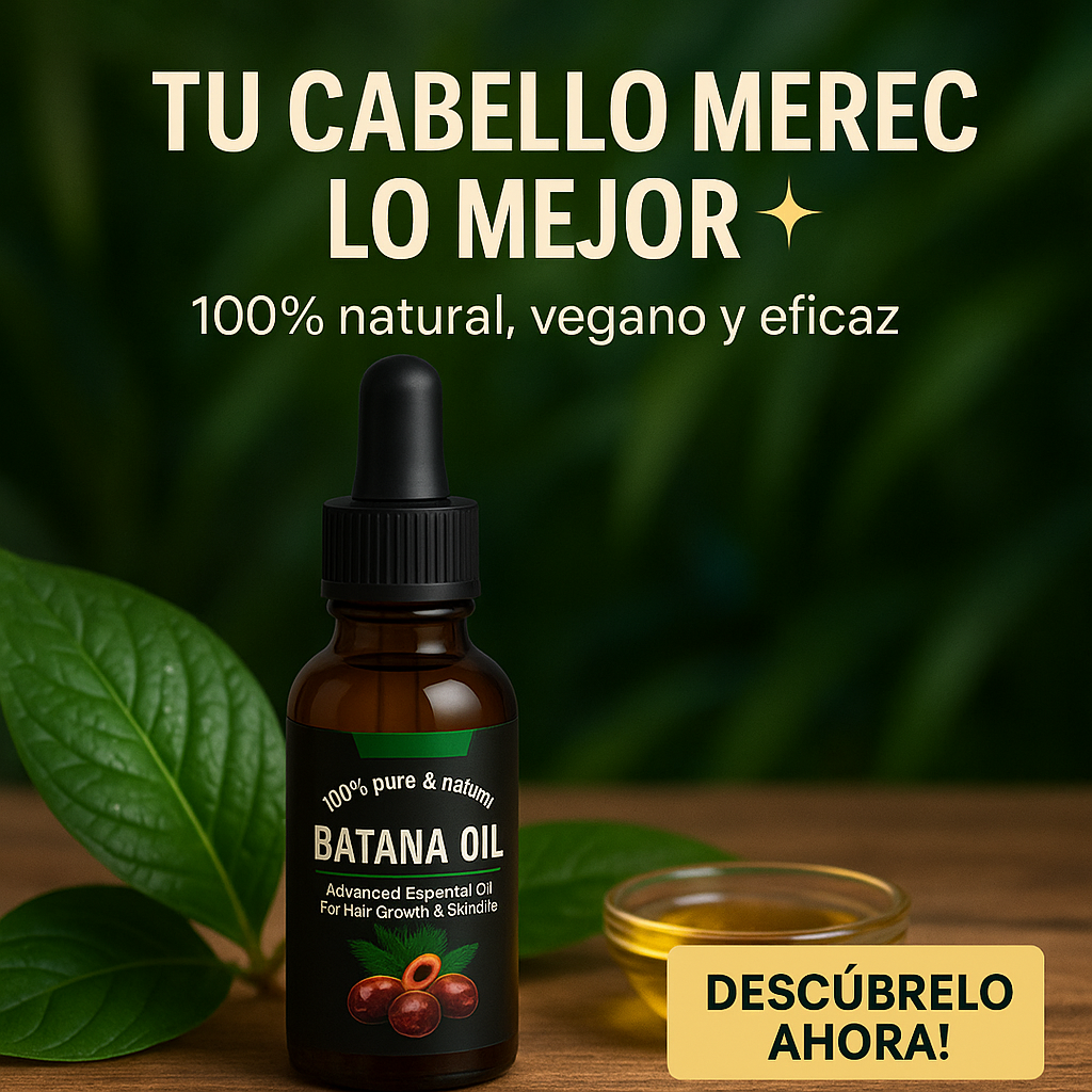 ACEITE DE BATANA - ¡TRANSFORMA TU CABELLO Y DEVUÉLVELE SU FUERZA NATURAL! - Todo y mas 