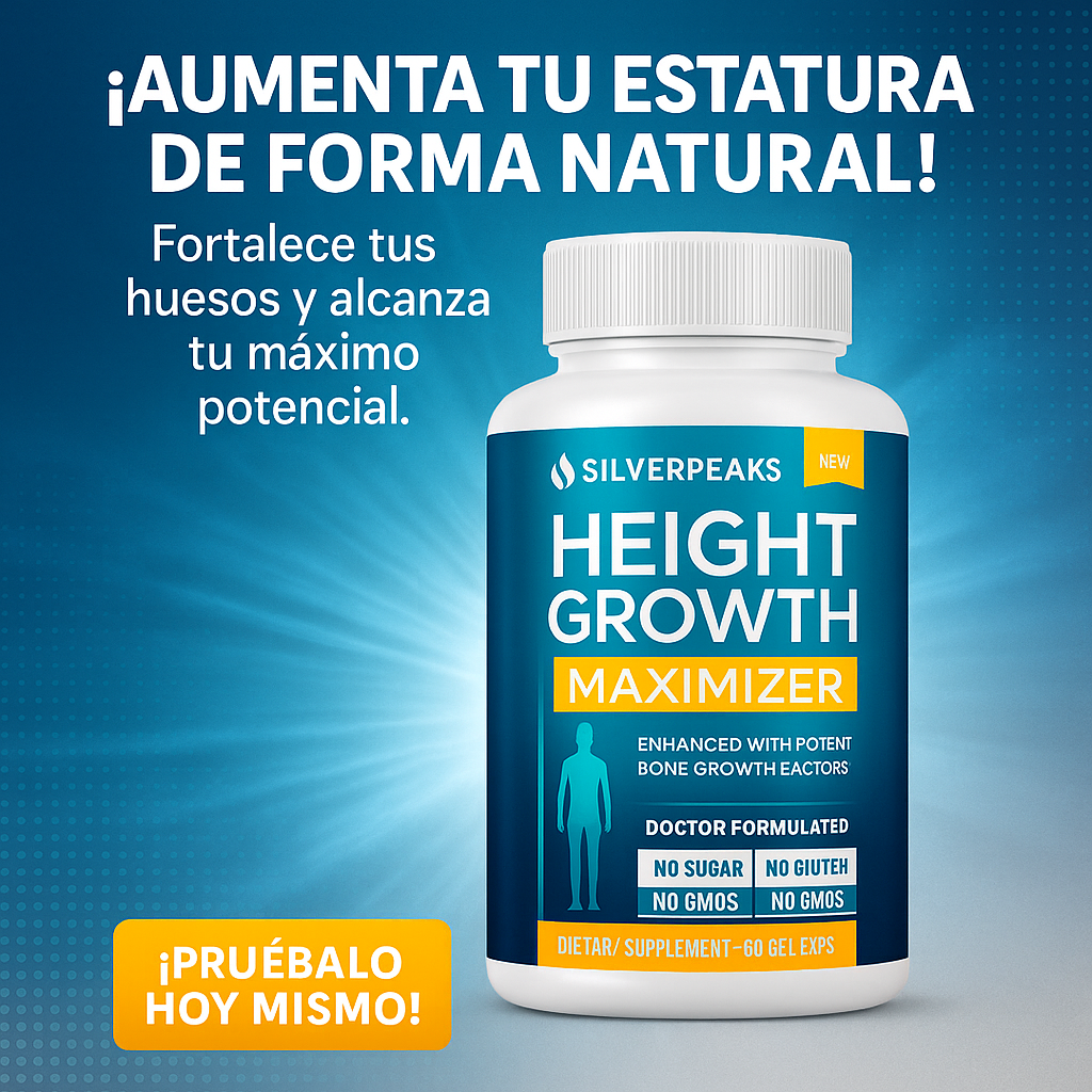 HEIGHT GROWTH MAXIMIZER - ¡ALCANZA TU MÁXIMA ESTATURA! - Todo y mas 