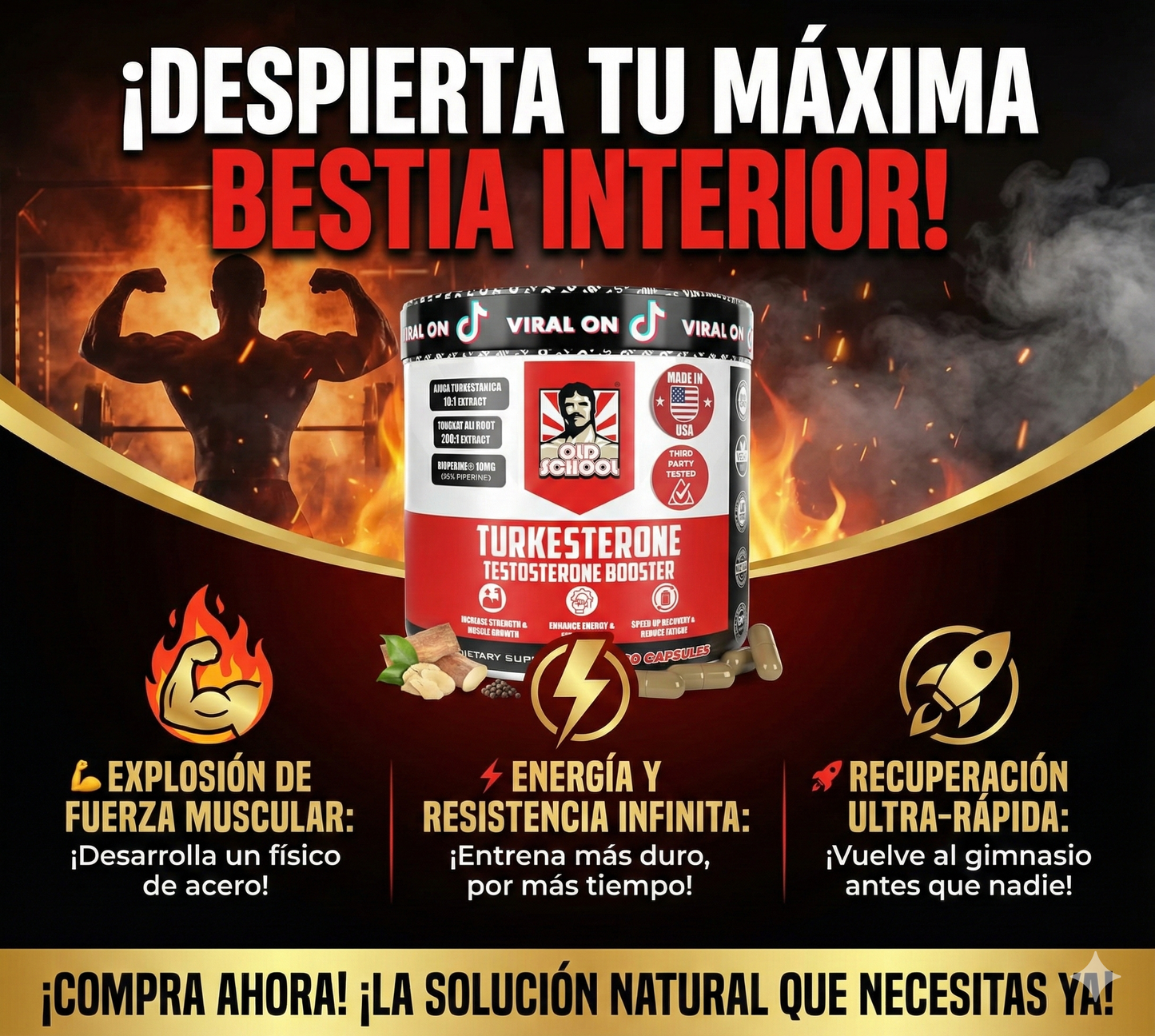 TURKESTERONE OLD SCHOOL ORIGINAL ®