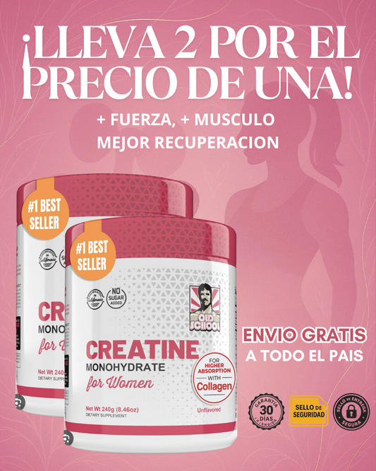 CREATINA MONOHIDRATADA PARA MUJERES®
